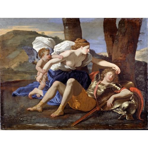 Poster imprimé Nicolas Poussin Rinaldo et Armida affiche grand format