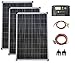 Produktbild SET 3x 100W Poly Solar Modul 20A Laderegler gelb Kabel Stecker Komplettset Solarmodul Photovoltaik Inselanlage