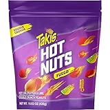 Takis Fuego Hot Nuts 15.02 oz Sharing Size Resealable Bag, Hot Chili Pepper & Lime Flavored Extreme Spicy Double-Crunch Peanuts
