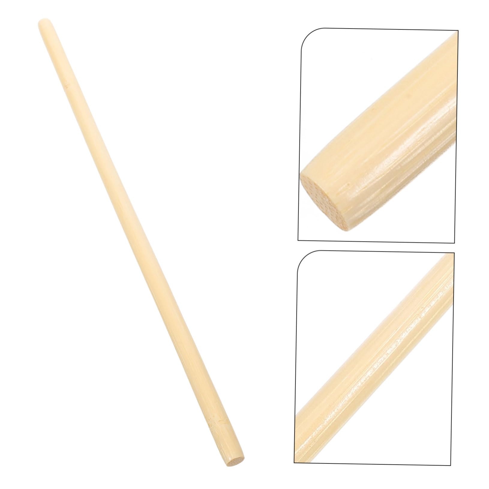 VALICLUD 4 Piezas Palo de masaje de bambú. espinilla masajeador salud rodillos Massage Stick para la espalda herramienta de masaje de espalda para la espalda palos de bambú Caqui