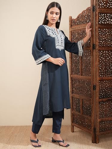 Image of Vishudh Women's Kurta | Comfortable Ethnic Wear for Daily Use | Lightweight & Breathable Indian Top