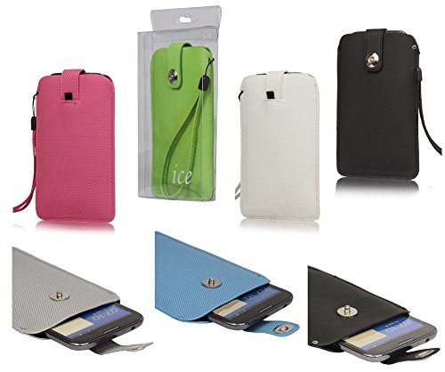 DFV Mobile   Executive Case texturojo Design with Strap and Closure Magnet for Samsung Galaxy Note 3 Neo   Blanco