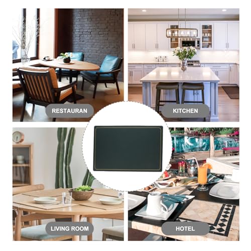 Sets de table PU Cabilock verts antidérapants et isolants - 8
