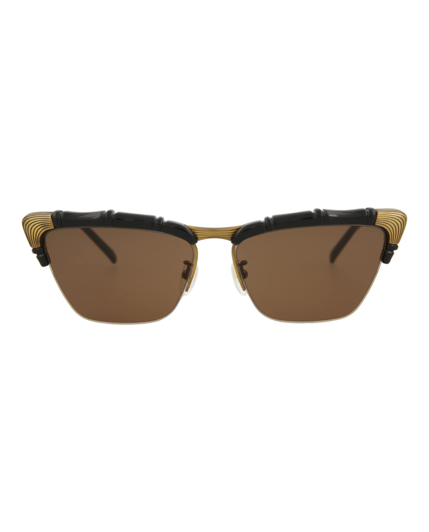 Gucci Womens Narrow Winged Cat Eye Sunglasses