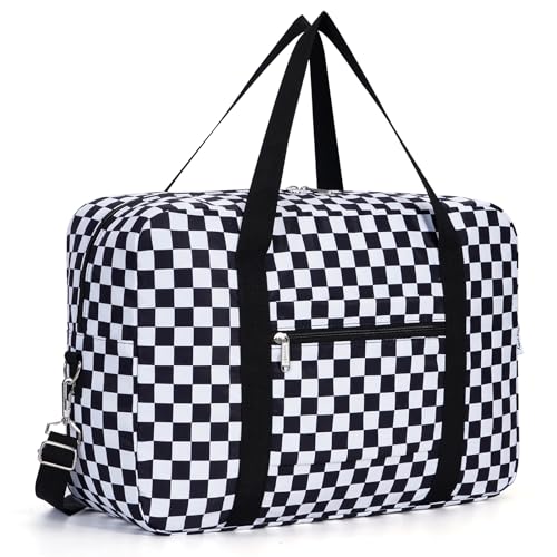 Image of Narwey Personal Item Travel Bag, Carry on Foldable Duffle Bag for Women Men | Lightweight, Packable, Water-resistent, Frontier Airlines, 18x14x8 inch, Fits Underseat, Small Duffel, Overnight