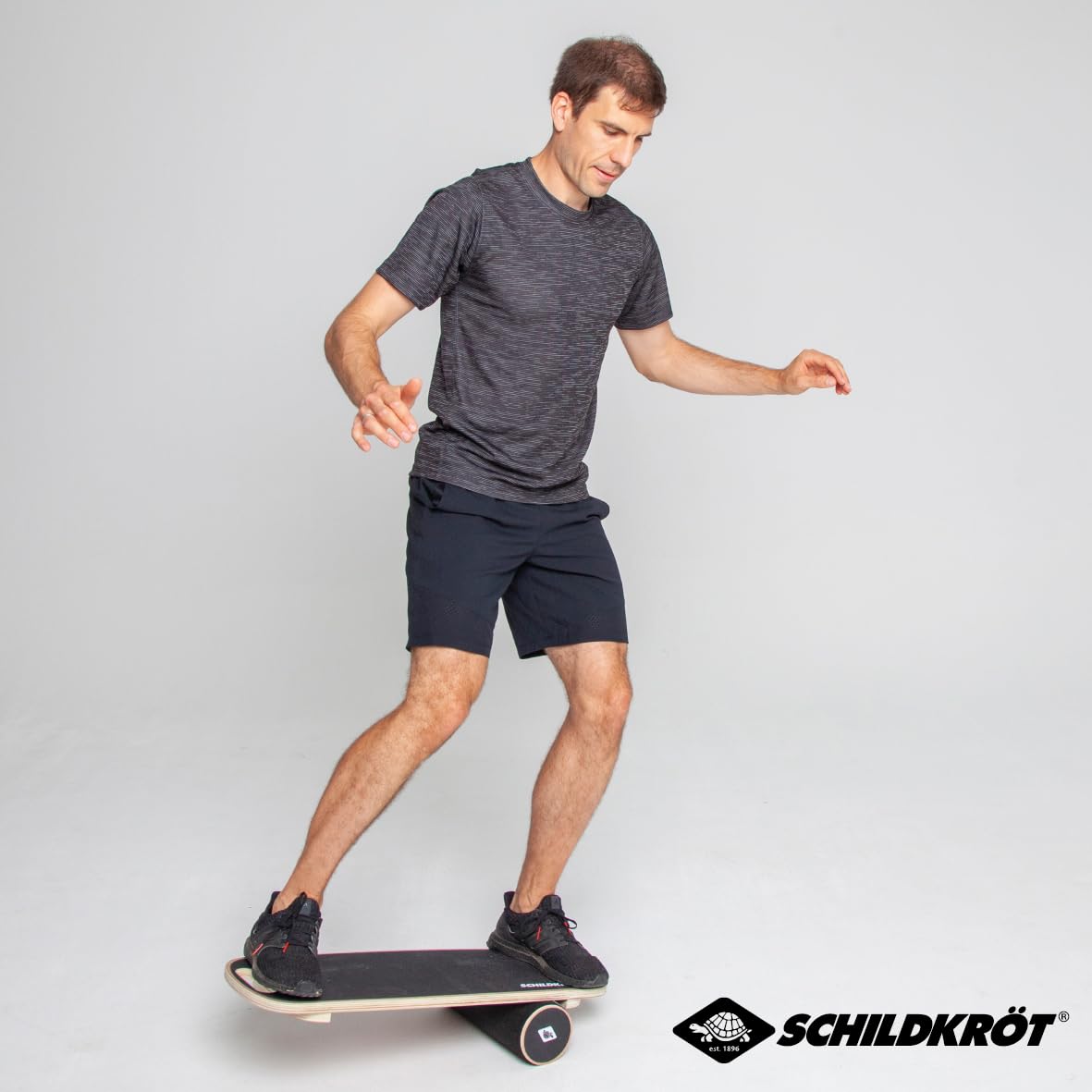 Schildkröt Balance Board, Tavola per Equilibrio in Vero Legno, Superficie Antiscivolo, Istruzione Incluse, 960243