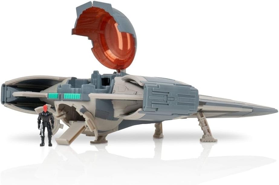 Star Wars Micro Galaxy Squadron Sith Infiltrator - 10-Inch Vehicle with 2.5-Inch Speeder with Stand Plus Two 1-Inch Micro Figure Accessories - Image 2