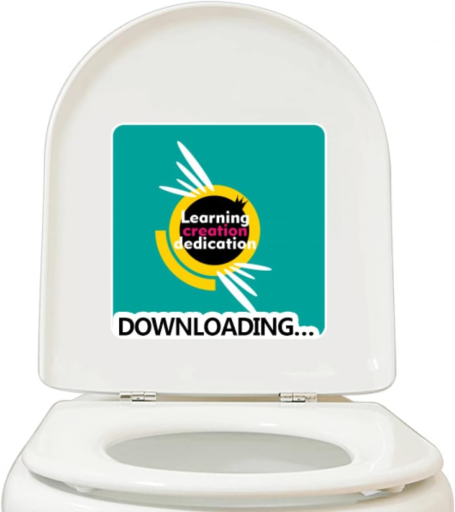 Youth Learning Create Dedication Stickers Adhesive Waterproof Toilet Decal
