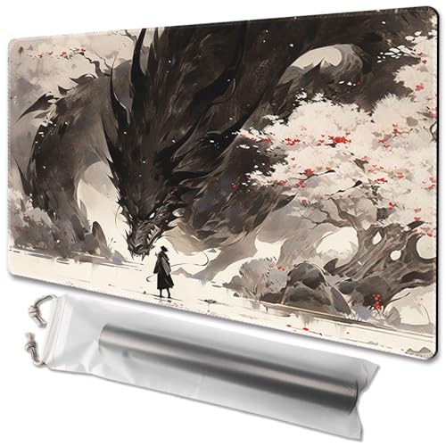 MTG Tapis de Jeu Taille 61 x 35,6 cm Sacs de Rangement gratuits Impression Dos antidérapant, idéal pour Les Amateurs de Jeux de Cartes, Tapis de Souris JCC...