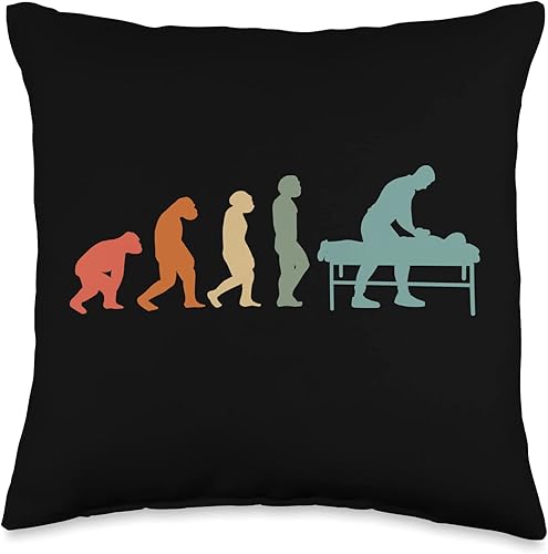 Physiotherapist Accessories Gifts Shirts Fisioterapia, quiropráctico, fisioterapeuta, almohada de fisioterapeuta, 16 x 16, multicolor