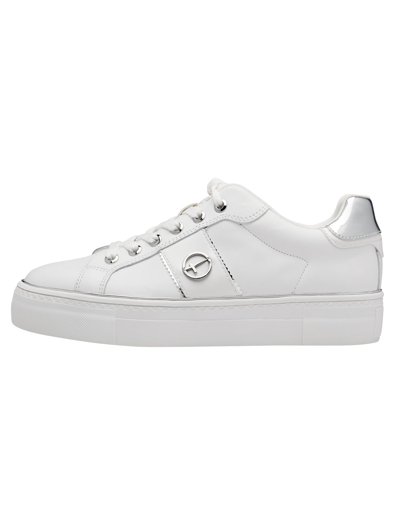 Tamaris 1-1-23724-42-418 Damen Sneaker Low Leder/Synthetik Ivory Beige Ivory Beige