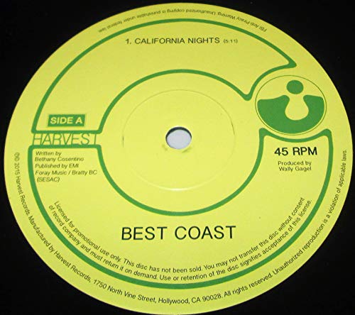 California Nights b/w Heaven Sent & Feeling Ok 2015 PROMO 10