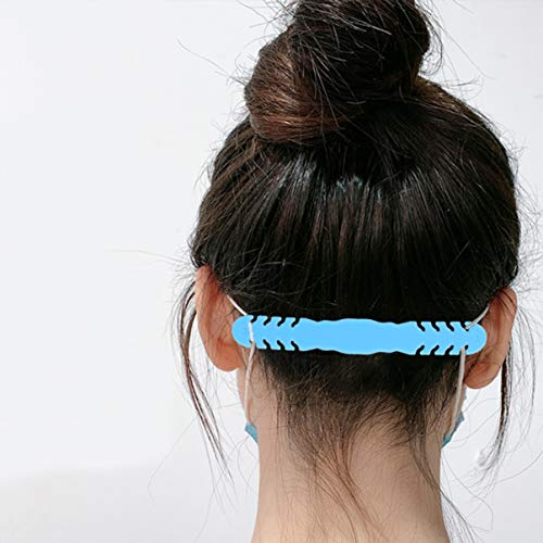 NUOBESTY 20PCS gancho de alça de orelha extensível anti aperto, protetor de orelha, alça de orelha c