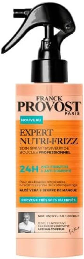 Franck Provost F. Provost Spray sans Rinçage sans Sulfate Expert Nutri-Frizz 190 ml
