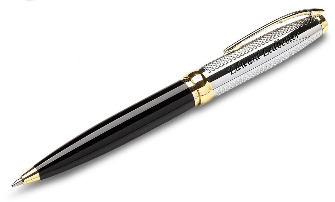 Executive Gift Shoppe | Custom Engraved Black & Gold Ballpoint Pen
