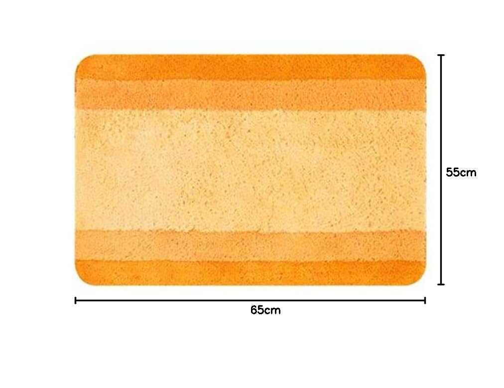 Spirella 1016164 Tappeto da Bagno Four, Poliestere/Acrilico, Arancione