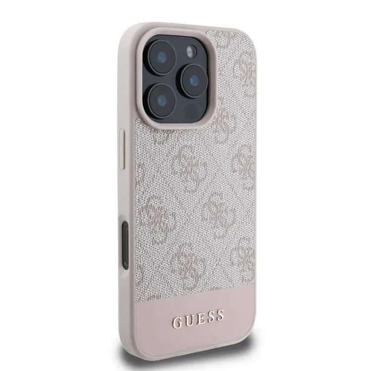 CG Mobile Guess GUHCP16L4GMGPI - Cover Rigida Per IPhone 16 Pro (6,3") Con Logo Guess – Colore Rosa, Stile Elegante E Protezione Antiurto - 3