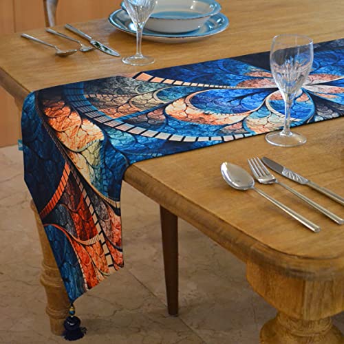 DECONIQ Samt Tischläufer Hochwertige Tischdecke 35x135 cm Einzigartiges...
