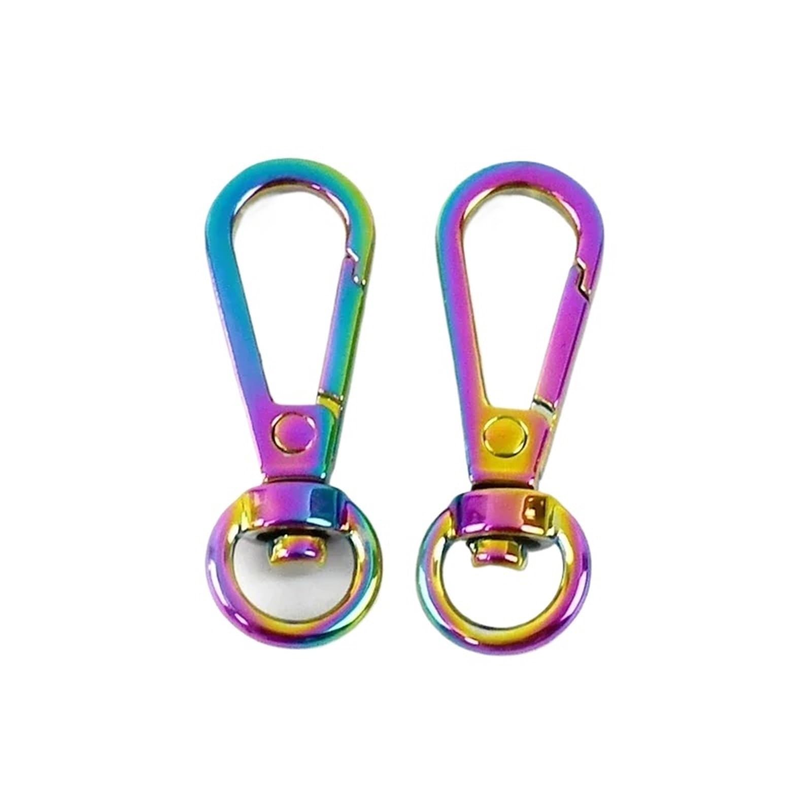 Cigpklo Colored Swivel Snap Hooks 5-30Pcs 8Mm Bag Strap Metal Buckle Carabiner Keychain Swivel Lobster Clasp Webbing Belt Snap Hook Diy(,8X38mm-5Pcs)