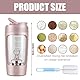 Calenxy 650ML Shaker Elektrisch Shaker mit Pulverfach, Eiweiß Shaker Flasche, Shaker Proteinshake USB Wiederaufladbar Mixerbecher, Protein Mixer Shaker für Proteinshake und Milch Shake BPA-frei