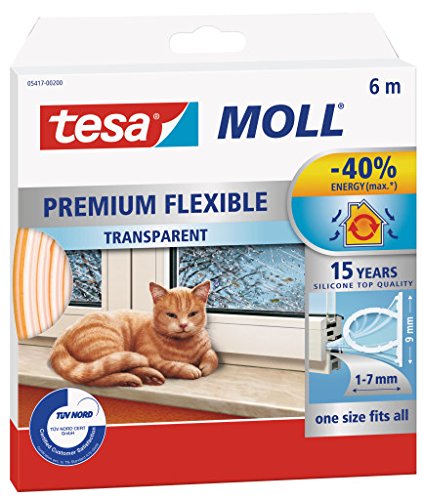 Preisvergleich Produktbild Tesa 05417-200 Dichtungsband, 6 m, selbstklebend, Transparent