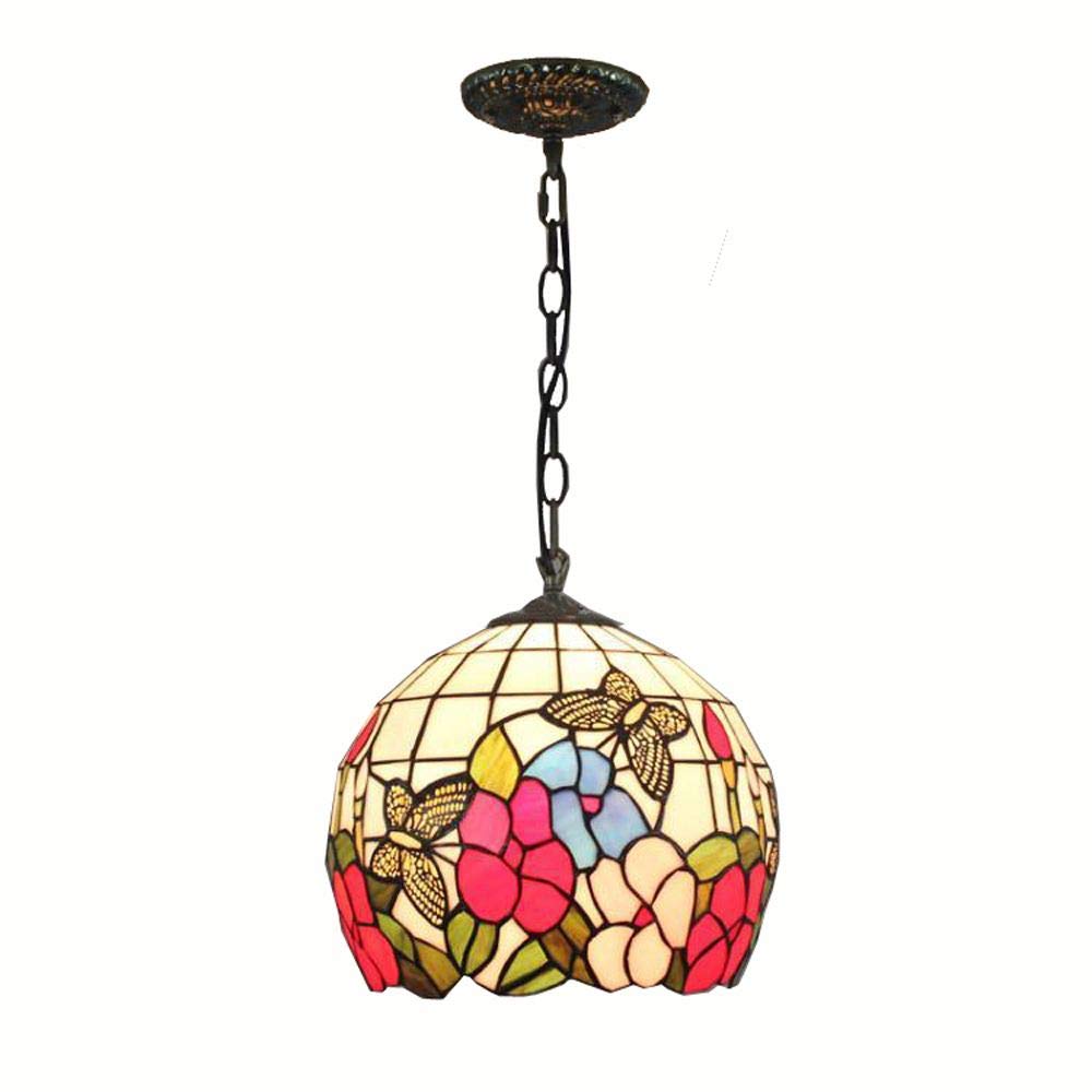 HJRegaFimu 12-inch Restaurant Heart Ceiling Pendant Lights Mediterrangcid American Country Bar Counter Lamp Elegant Dining Room Chandeliers (a)