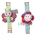 Bright Starts Pretty in Pink Rattle, Me Bracelets