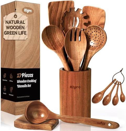 KLYRO Wooden Utensil Set