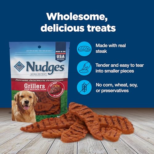 Blue Buffalo Nudges Grillers Steak Dog Treats, 5 oz - image 7