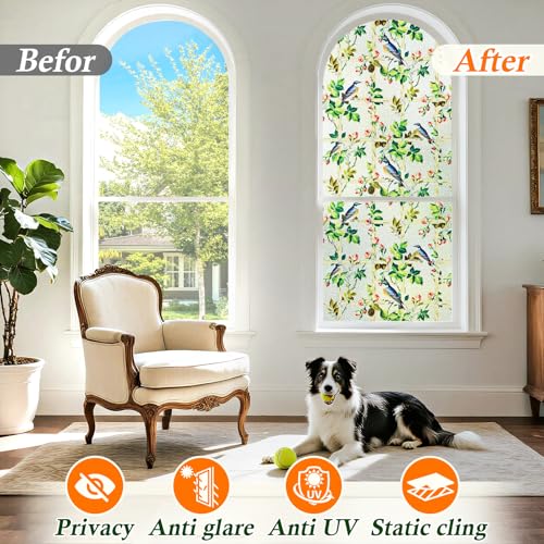 Film décoratif pour fenêtre anti UV et brise-vue givré 60x200 - 4