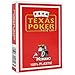 Modiano Texas Pokerkarten Jumbo PVC rot - 52 Karten + 3 Joker - Wasserdicht &amp; Robust - Für Erwachsene ab 72 Jahren