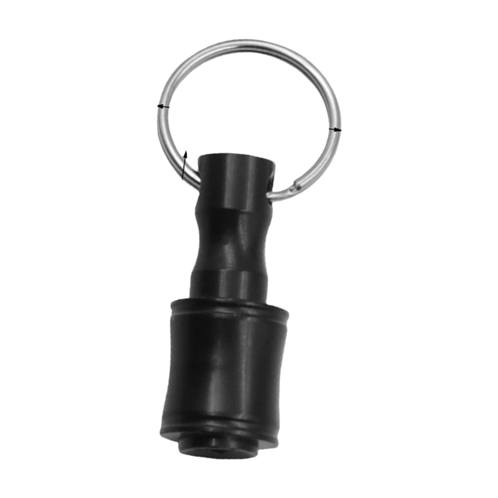 Tsophreniq Black 1 / 4Inch Hexagonal Shank Steel Screwdriver Bit Holder Quick Changes Extension Rod Keychain Drill Socket Adapter Tool Keychain Screwdriver Holder