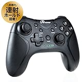 アンサー Switch2/Switch用 ワイヤレスコントローラ マクロマスター（ブラック）【高感度スティック/ジャイロ・加速度センサー/連射・連射ホールド/一括解除機能/背面ボタン/マクロ機能】