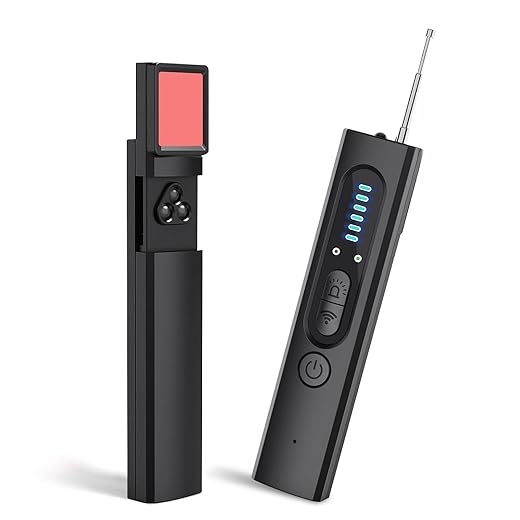 Hidden GPS Camera Detectors, AI Detector Anti Spy Camera Finder, GPS Tracker Detector, Powered Signal Scanner for Travel Hotels Car Home, 6 Levels Sensitivity 4 Modes, 30H Working Time