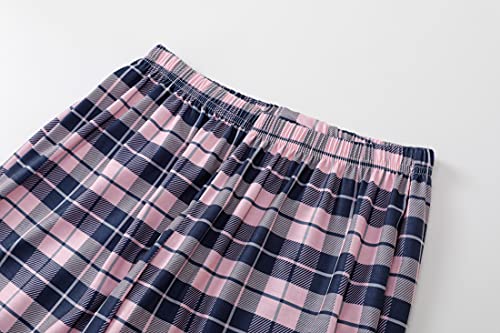 Image of YIJIU Women Soft Comfy Pajamas Cute Cat Short Sleeve Capri Pants PJS Set