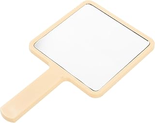 FRCOLOR Makeup Vanity Mirror Make up Mirrors Hand Held Mirrors Small Makeup Mirror Hand Mirrors with Handle Hand Makeup Mirror Cheese The Cow Small Mirror Glass Decorative Mirror Handheld