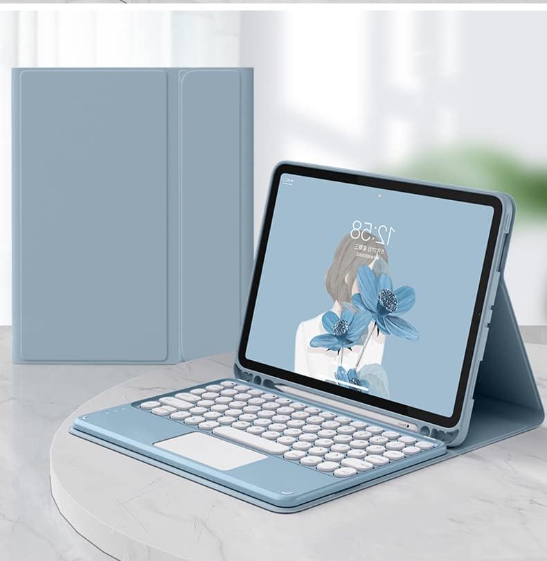 Miniatura 7 de AnMengXinLing Funda de teclado para iPad Air M3 2025M2 de 11 pulgadasAir 5Air 4, funda de teclado desmontable con soporte para lápiz, funda delgada