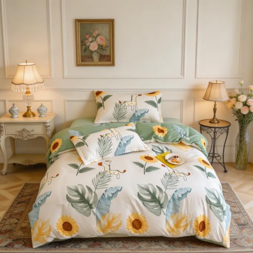Parure de couette florale douce pour des nuits sereines