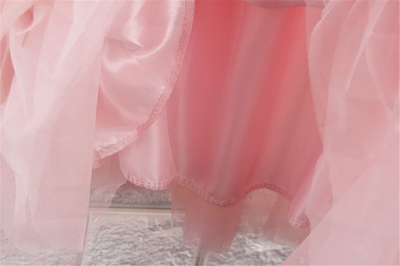 SePkus Faldas de Tul de 4 Capas Falda de Tul para Mujer Falda Midi Plisada de Cintura Alta elástica (Borgoña Talla única)