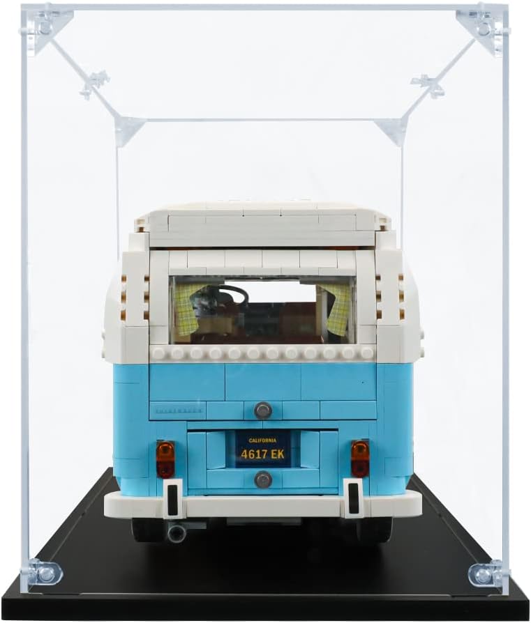 Acrylic Display Case Compatible for Lego T2 Camper Van #10279, Dustproof Display Case (Case Only) (Lego Sets are NOT Included)