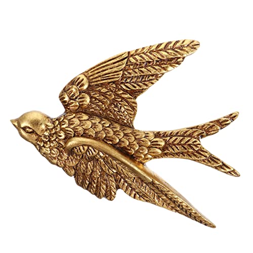 Mobestech Décoration Murale D'hirondelle Vintage Grosse Taille En Résine Rétro Art Mural Suspendu Pour Maison Salon Chambre