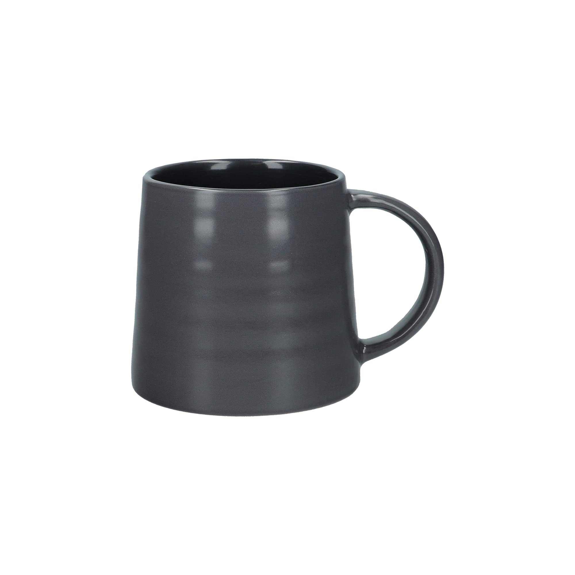Mikasa Serenity Ceramic Mug 440ml | Slate Grey Chunky Coffee Mug with Matte Finish | Durable Ceramic Mug for Tea, Hot Chocolate & Everyday Use | Microwave & Dishwasher Safe