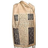 Universal Zone Christian Bible Verse Scarf (Psalm 23 and The Beatitudes)