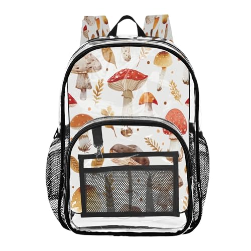 Mochila transparente de hojas resistente para llevar al trabajo sin retrasos