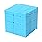 TANCH SS Mirror Speed Cube 3x3 Stickless Dysmorphism Magic Cube Puzzle Toy Blue