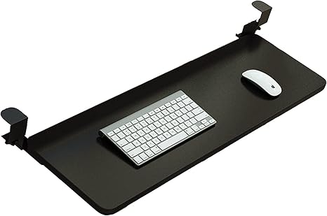 Amazon Co Jp スライド式キーボードトレイ クランプ式後付け 大型キーボードスライダー 机の下マウス収納 スペースを節約 スライド式 机の下 キーボードスライダー 52 65 75 25 Cm Color Black Size 65x25cm 25 5x10inch 文房具 オフィス用品