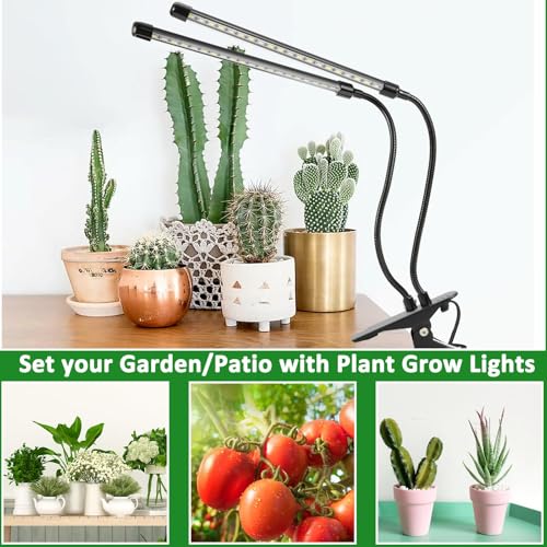 Image of Sunny Power Clip On Grow Lights for Indoor Plants Full Spectrum for Seeding