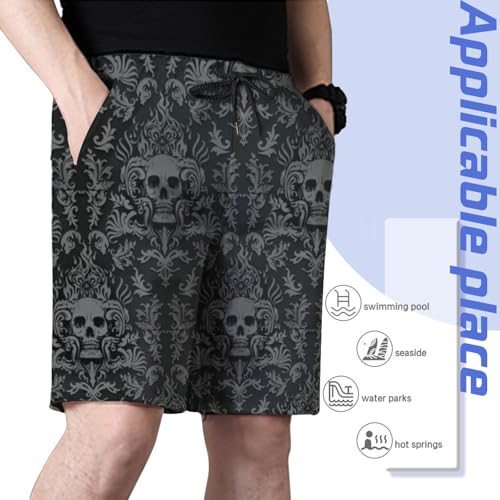 Palm Palmetto Men's Summer Beach Shorts, Athletic Trunks4