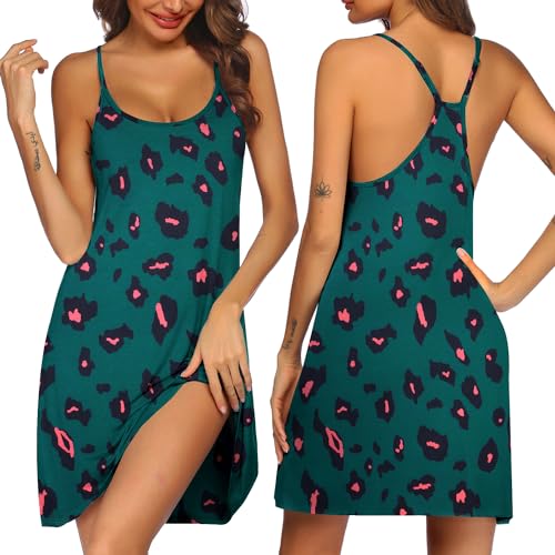 Image of Ekouaer Women's Racerback Sleeveless Nightgown
