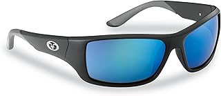 Flying Fisherman Triton Polarized Sunglasses with AcuTint UV Blocker for Fishing and Outdoor Sports, Matte Black Frames/Sm... Price In India